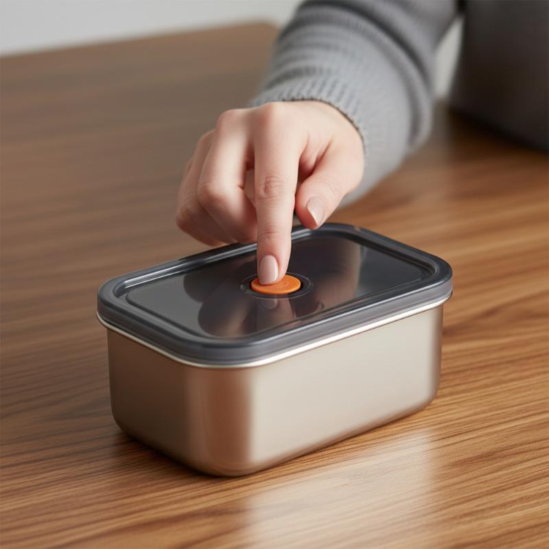 [E] ชุดภาชนะเก็บอาหารสแตนเลส 4 - Food Storage Stackable Containers บทวิจารณ์และราคา