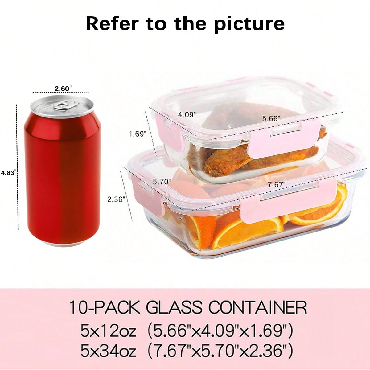 ชุดกล่องแก้วสำหรับเตรียมอาหาร  - Portion Control Container บทวิจารณ์และราคา